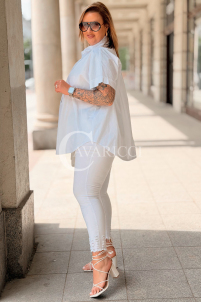 Bluse in Weiß – Große Größen | Cavaricci.de