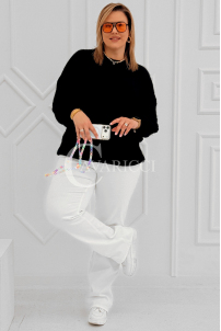 ELINA Pullover in Schwarz – Große Größen | Cavaricci.de