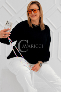 ELINA Pullover in Schwarz – Große Größen | Cavaricci.de