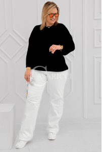 ELINA Pullover in Schwarz – Große Größen | Cavaricci.de