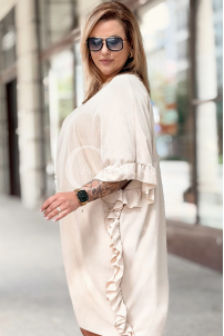 Kleid in Beige – Große Größen | Cavaricci.de