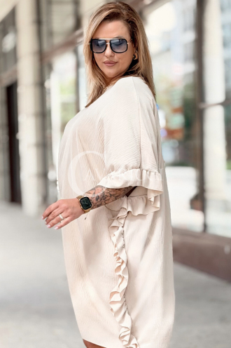 Kleid in Beige – Große Größen | Cavaricci.de