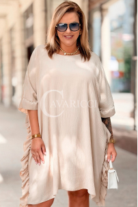Kleid in Beige – Große Größen | Cavaricci.de
