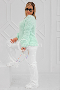 ELINA Pullover in Mintgrün – Große Größen | Cavaricci.de
