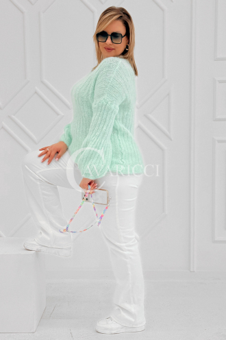 ELINA Pullover in Mintgrün – Große Größen | Cavaricci.de