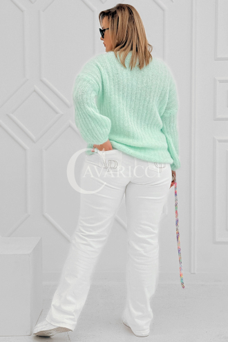 ELINA Pullover in Mintgrün – Große Größen | Cavaricci.de
