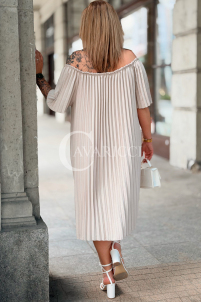 Kleid in Beige – Große Größen | Cavaricci.de