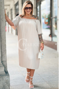 Kleid in Beige – Große Größen | Cavaricci.de