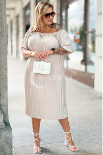 Kleid in Beige – Große Größen | Cavaricci.de