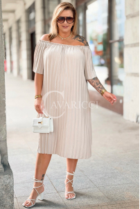 Kleid in Beige – Große Größen | Cavaricci.de