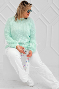 ELINA Pullover in Mintgrün – Große Größen | Cavaricci.de