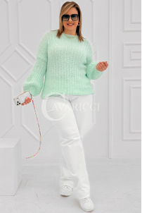 ELINA Pullover in Mintgrün – Große Größen | Cavaricci.de