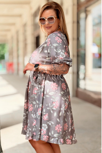 Kleid in Taupe – Große Größen | Cavaricci.de