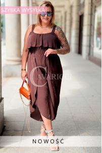 Jumpsuit in Schokolade – Große Größen | Cavaricci.de