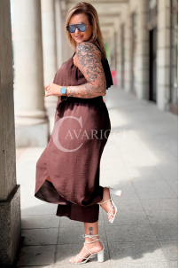 Jumpsuit in Schokolade – Große Größen | Cavaricci.de