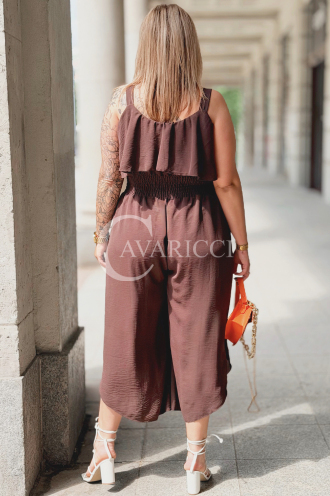 Jumpsuit in Schokolade – Große Größen | Cavaricci.de