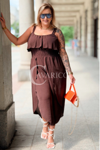 Jumpsuit in Schokolade – Große Größen | Cavaricci.de