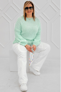 ELINA Pullover in Mintgrün – Große Größen | Cavaricci.de