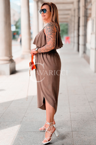 Jumpsuit in Taupe – Große Größen | Cavaricci.de