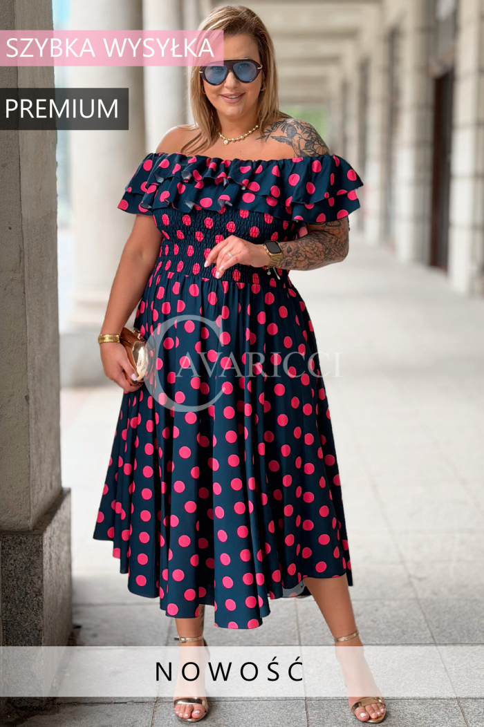 Kleid in Marineblau – Große Größen | Cavaricci.de