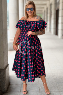 Kleid in Marineblau – Große Größen | Cavaricci.de