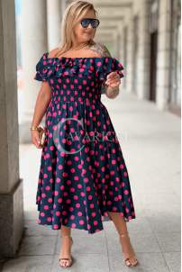 Kleid in Marineblau – Große Größen | Cavaricci.de