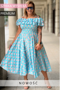 Kleid in Hellblau – Große Größen | Cavaricci.de