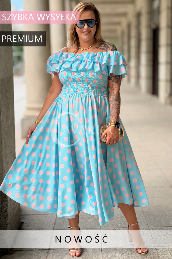 Kleid in Hellblau – Große Größen | Cavaricci.de