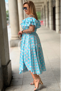 Kleid in Hellblau – Große Größen | Cavaricci.de