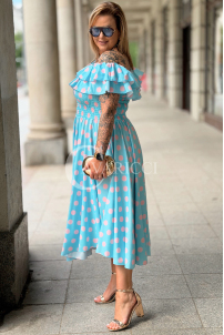 Kleid in Hellblau – Große Größen | Cavaricci.de