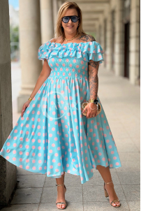 Kleid in Hellblau – Große Größen | Cavaricci.de