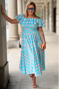 Kleid in Hellblau – Große Größen | Cavaricci.de
