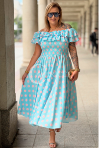 Kleid in Hellblau – Große Größen | Cavaricci.de