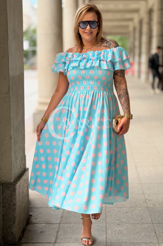 Kleid in Hellblau – Große Größen | Cavaricci.de