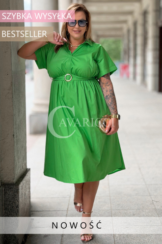 Kleid in Grün – Große Größen | Cavaricci.de
