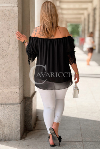 Bluse in Schwarz – Große Größen | Cavaricci.de