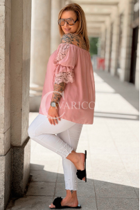 Bluse in Rosa – Große Größen | Cavaricci.de
