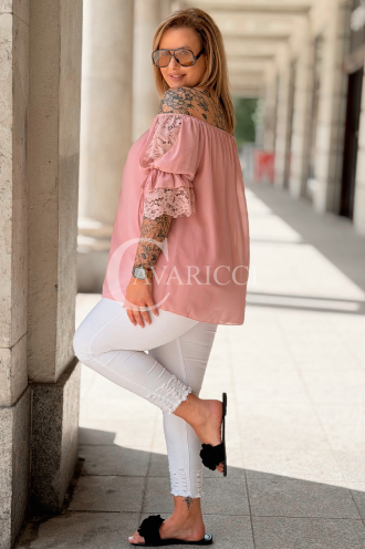 Bluse in Rosa – Große Größen | Cavaricci.de