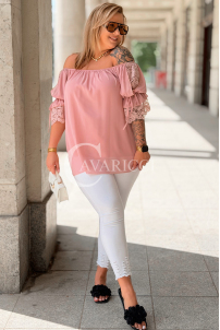 Bluse in Rosa – Große Größen | Cavaricci.de