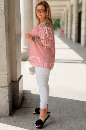 Bluse in Rosa – Große Größen | Cavaricci.de