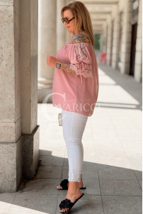 Bluse in Rosa – Große Größen | Cavaricci.de