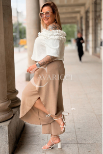 Hose in Beige – Große Größen | Cavaricci.de