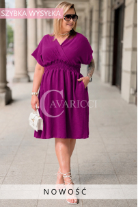 Kleid in Purpur – Große Größen | Cavaricci.de