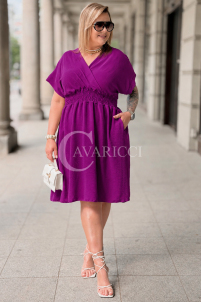 Kleid in Purpur – Große Größen | Cavaricci.de