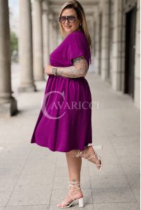 Kleid in Purpur – Große Größen | Cavaricci.de