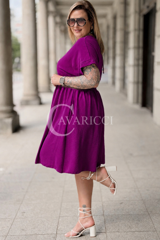 Kleid in Purpur – Große Größen | Cavaricci.de