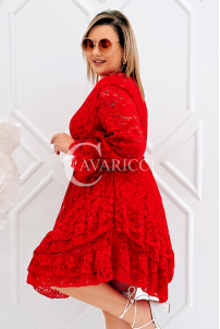 CORTI Kleid in Rot – Große Größen | Cavaricci.de