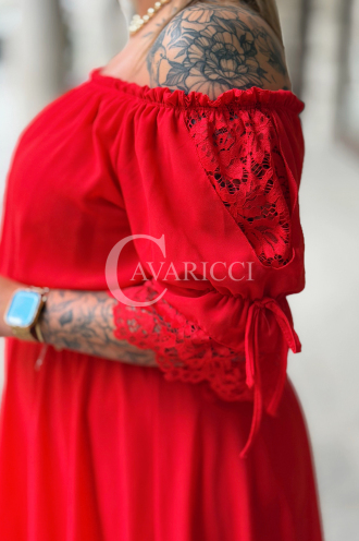 Kleid in Rot – Große Größen | Cavaricci.de