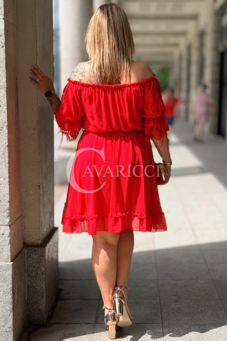 Kleid in Rot – Große Größen | Cavaricci.de