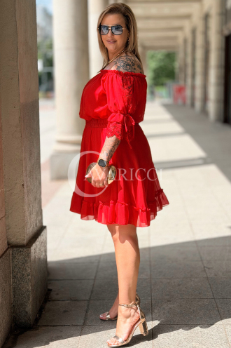 Kleid in Rot – Große Größen | Cavaricci.de